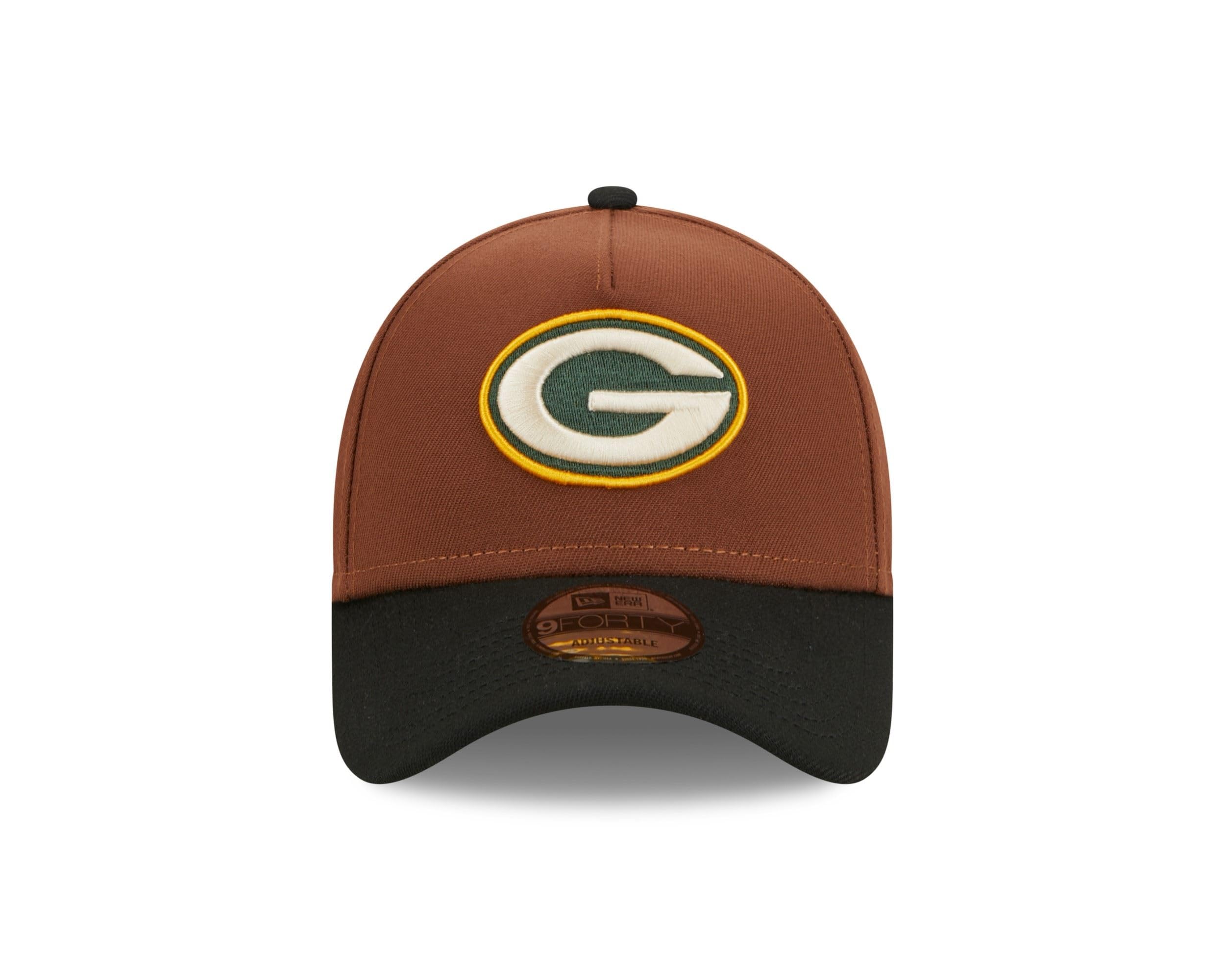 New Era MLB Harvest Gorra Baseball Parche Lateral Snapback Emblema del Equipo A-Frame Gorra de béisbol marrón Negro