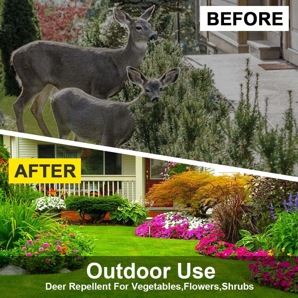 SUAVEC Deer Repellent, Rabbit Repellent, Deer Deterrent Spray for Trees, Rabbit Repellant for Garden, Deer Repellent Outdoor for Plants, Deer Repellent for Yard Powerful, Deer Repellant for Lawn