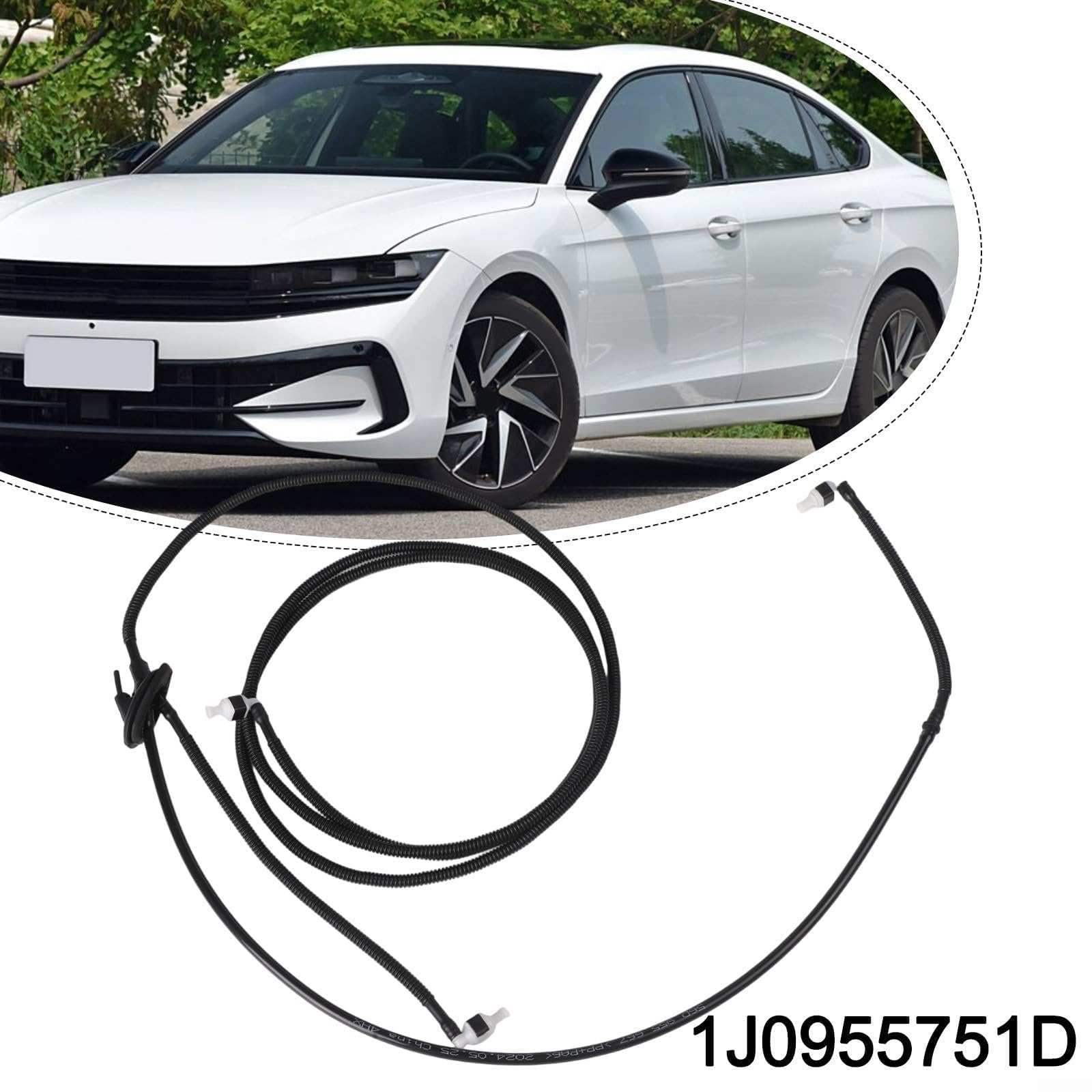 Dysza spryskiwacza przedniej szyby wąż rura wycieraczki zespół kompatybilny z Golf dla Passat dla Jetta dla Touran 1999-2014 1J0955751D