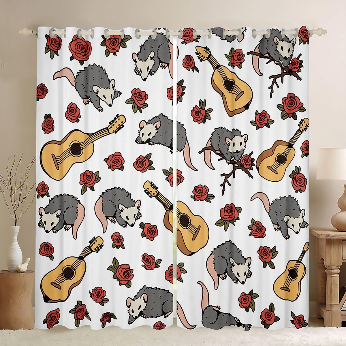 Rideau occultant 117x137 cm pour bloquer la lumiere de la chambre enfant
