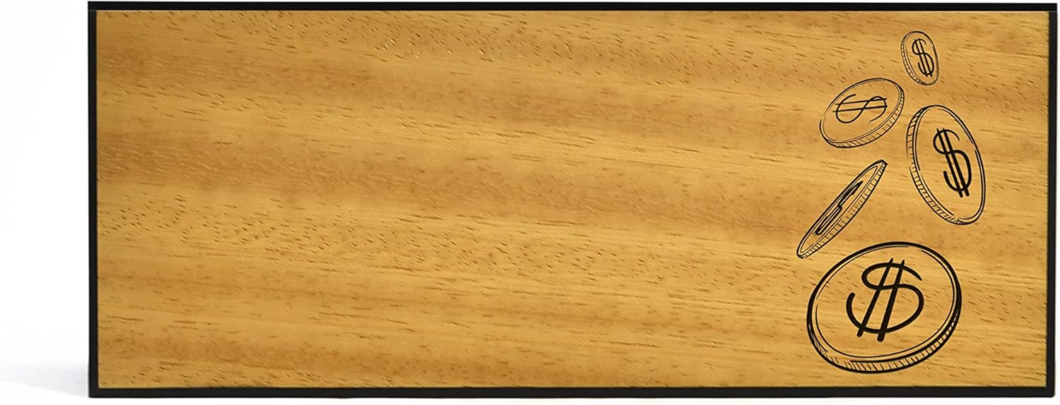 Wood and Acrylic Money Box - Personalized Piggy Bank - Saving Money Bank - Fund Box - Cash Box - Coins Banks - Gift for Kid - Room Decor