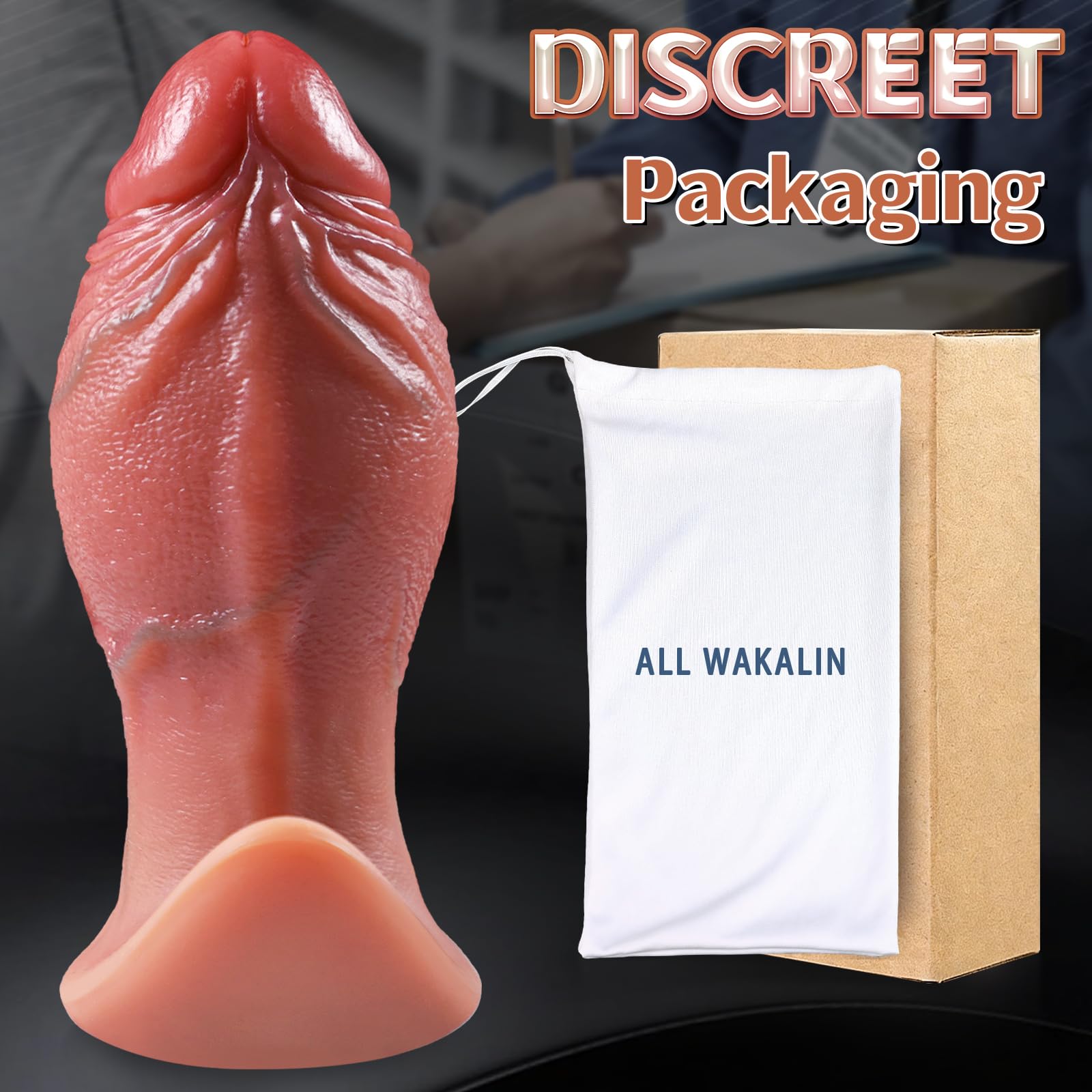 21 × 8,42 cm Gode XXL Monster Knot, Plug Anal Géant et Dilatateur Silicone | Plug Anal Épais avec Gros Nœud, Base en T et Veines Prononcées, Masseur Avancé pour Hommes Prostate et Femmes Point G