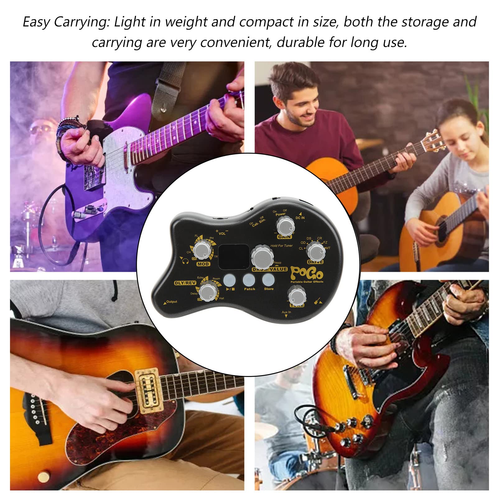 Processore Multieffetto per Chitarra Pedale Effetto Delay Pedale Effetto, Processore Multieffetto per Chitarra Chitarra e Basso Spartiti d'opera e Classica, Libri di Canzoni e