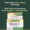 Nature's Bounty Stress Support Plus Melatonin, 56 Tri-Layered Tablets | Sleep3 Maximum Strength 100% Drug Free Sleep Aid, Dietary Supplement with Ashwagandha, Time Release Technology, 10mg Tablet 56 Count (Pack of 1) 5