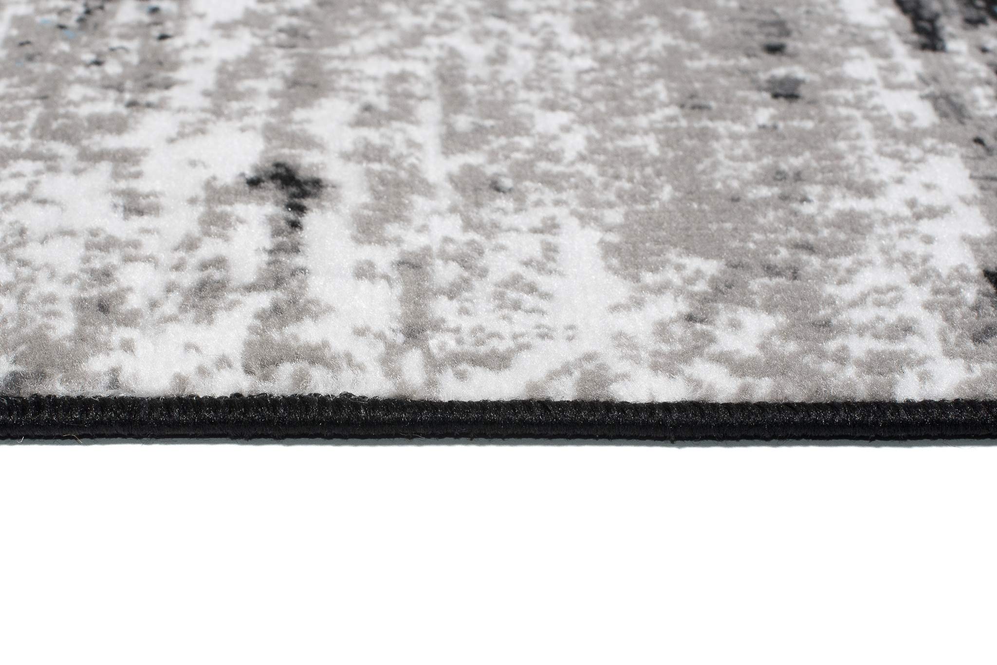 Carpeto Rugs Vloerkleed Modern - Tapijt Kortstondig Pooltje - Tapijten Abstract Patroon - Tapijt Woonkamer, Slaapkamer, Eetkamer - OEKO-TEX Carpet - Rug 120x170 cm -Grijs 2