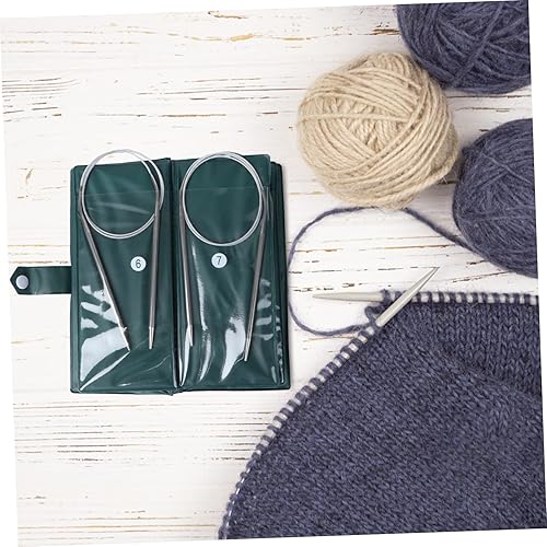 Miniatura 4 de Housoutil 11 Uds. Suministros de tejer, alfombras redondas trenzadas, alfombras circulares, agujas de tejer circulares de 16 pulgadas, agujas de