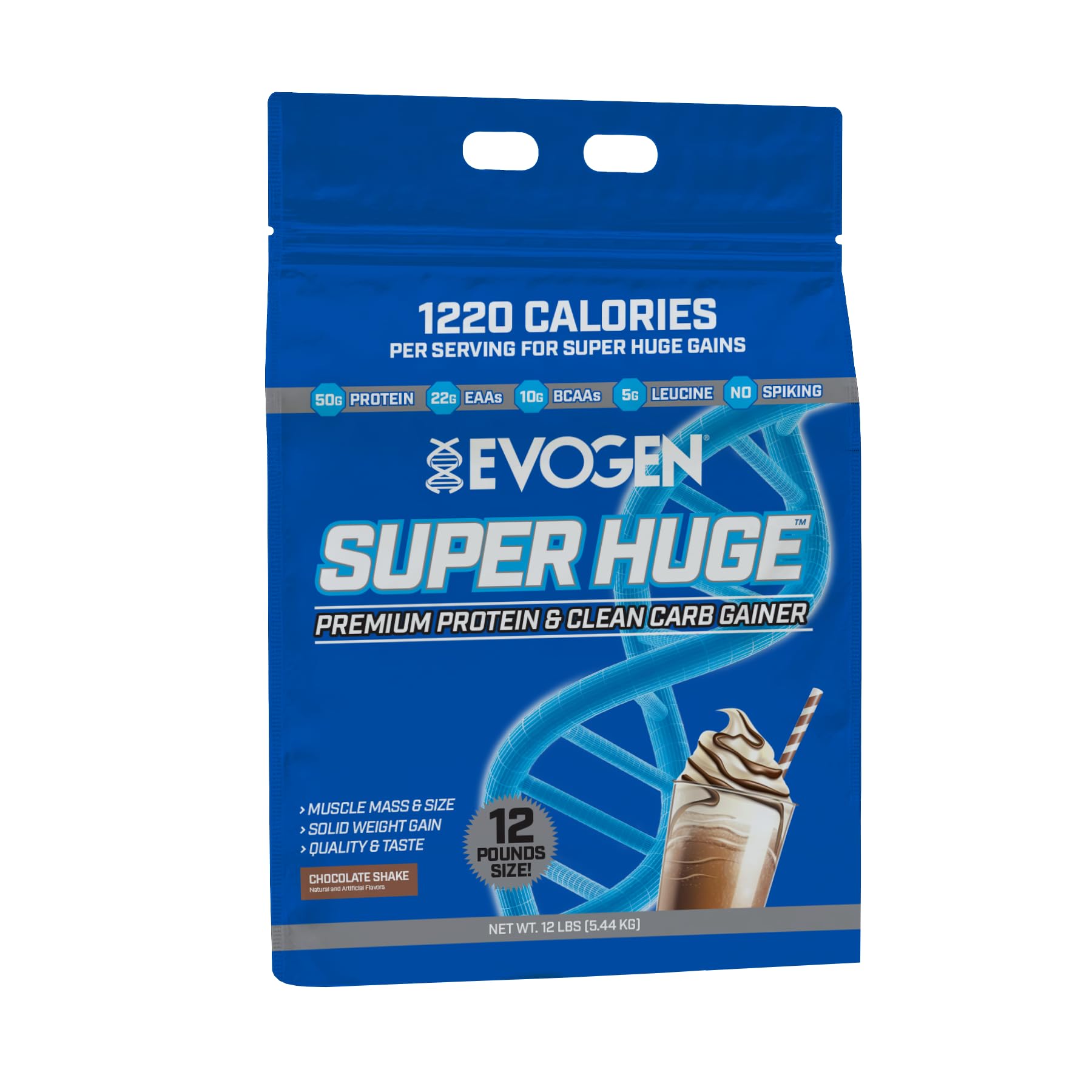 SUPER HUGE PREMIUM PROTEIN & CLEAN CARB GAINER CHOCOLATE SHAKE