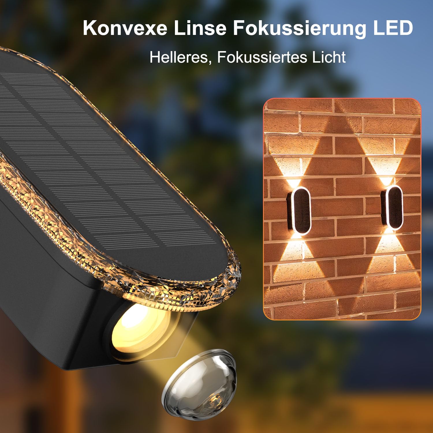 ELLASAY Luces Solares Led Exterior Jardin 6-Pack 1200mAh IP65 Impermeable 3 Colores 12H de Iluminacion