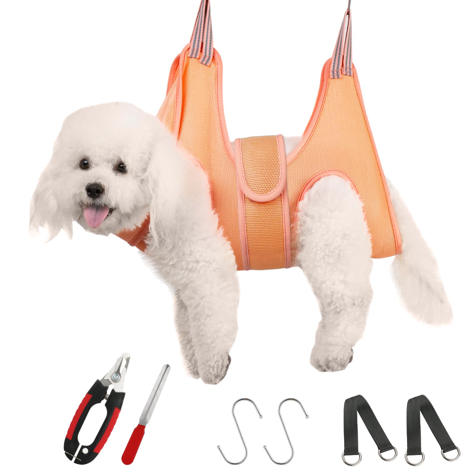 Guzekier Dog Grooming Hammock Harness for Dogs, Dog Nail Clipper