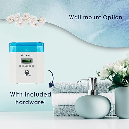 Miniatura 6 de Medvat Calentador de loción para montaje en pared calentador de aceite de masaje calentador de lubricante botella de aceite de masaje calentador de