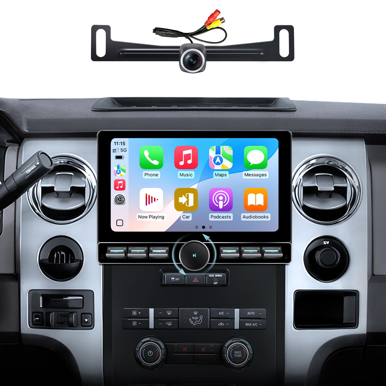 for ford f150 car radio 2009-2014 |wireless carplay android auto| single knob keybutton touch screen stereo upgrade | android 13.0| am/fm |steering wheel control