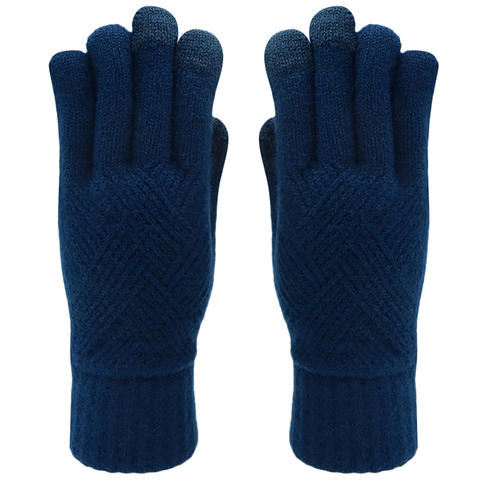 Knuffnee Guanti Invernali Donna Touchscreen In Pile Imbottiti E Antivento - Morbidi E Caldi - 4