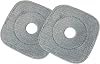 True & Tidy 2-Pack 9 inch Extra Thick Microfiber Pad Refill for SPIN-800 TrueClean Mop & Bucket Square, Compatible with M16 and Most Square Spin Mop and Bucket, Machine Washable up to 100x