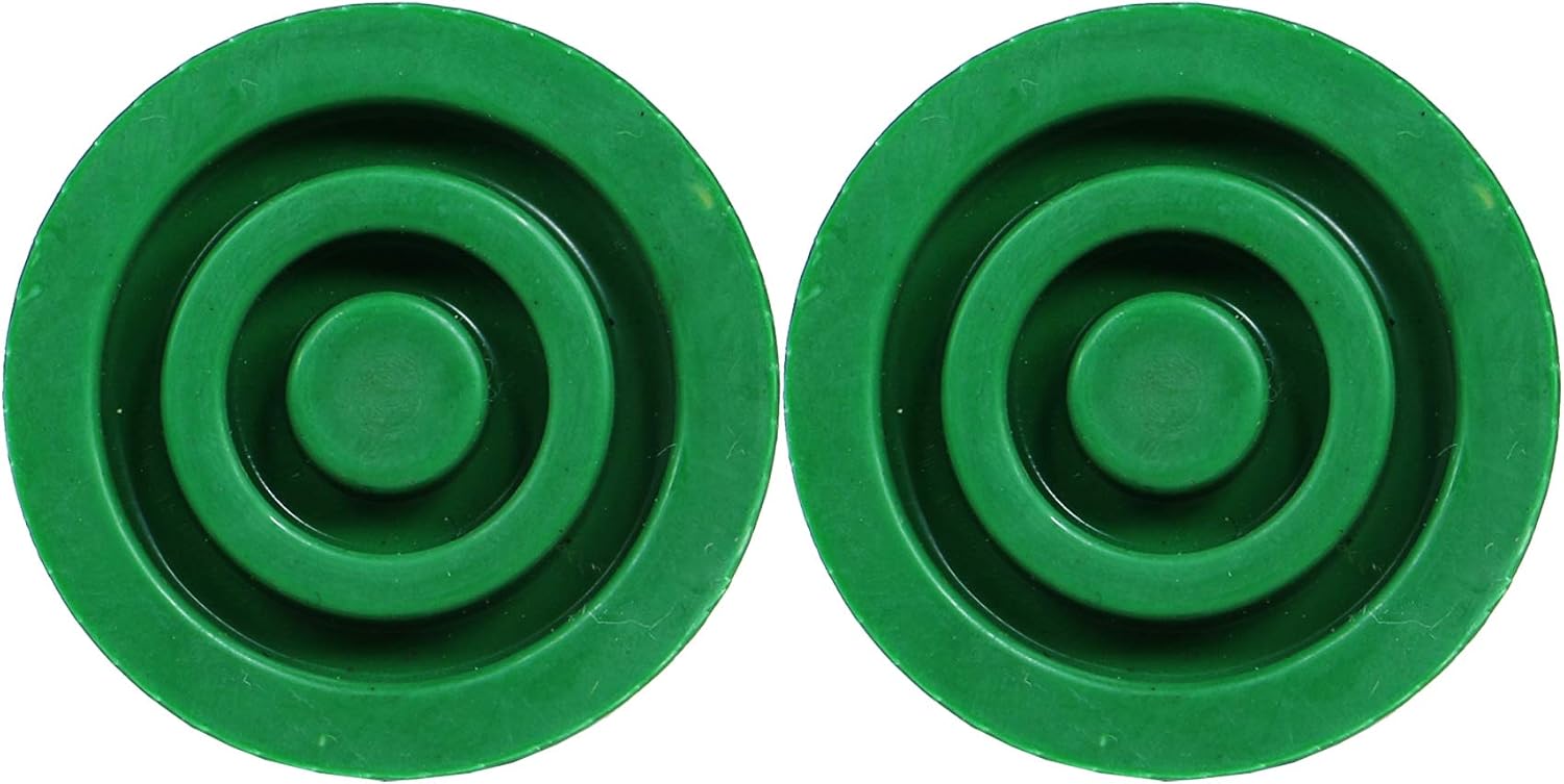 PCP Replacement ¾ Inch Cane Tips, 2 Pack Reinforced Rubber Walking Stick Feet, Green