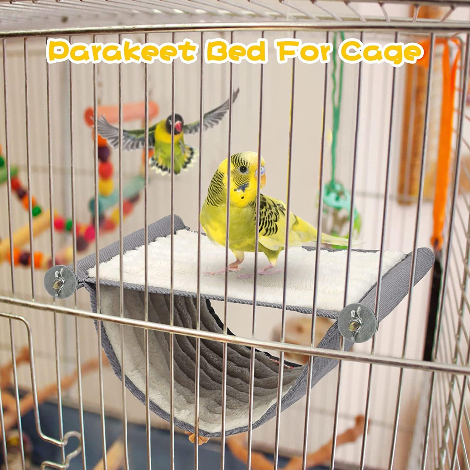 KUTKUT Casa de nido de pájaros para invierno, cálida, para loros, hamaca, tienda de campaña, jaula de pájaros, soporte para loros, periquitos, cacatúas, agapornis, cacatúas, pinzón, hámster,