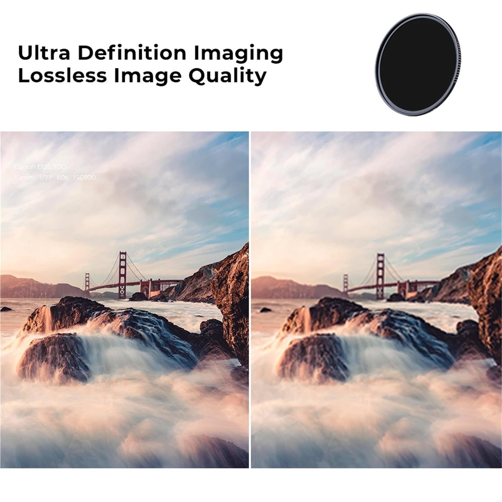 Compatible con Kit de filtros ND de 4 Piezas (ND4, ND8, ND64, ND1000) con Estuche for Objetivos de cámara de 49 mm, 52 mm, 55 mm, 58 mm, 62 mm, 67 mm, 72 mm, 77 mm y 82 mm.(52mm)