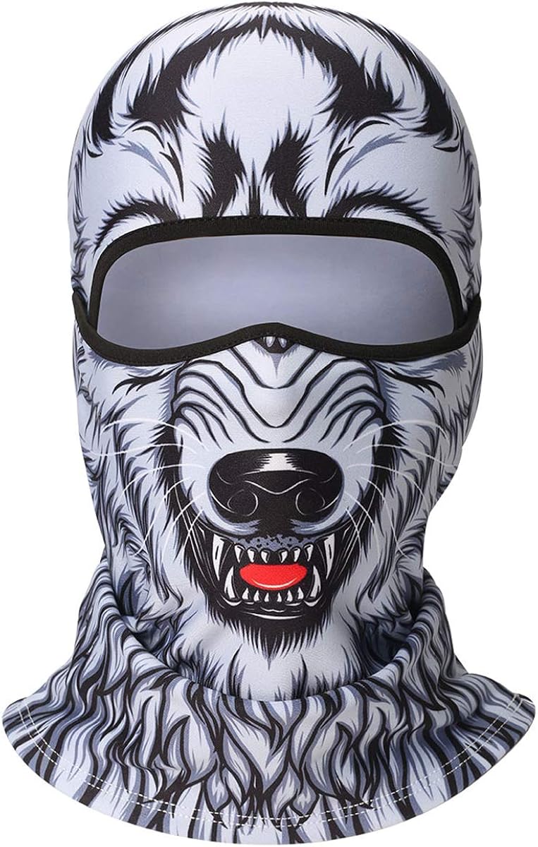 WTACTFUL 3D Animal Funny Balaclava Face Mask Cycling Motorcycle Skiing Snowboarding Music Festivals Halloween