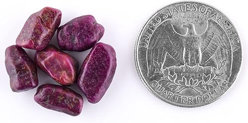Miniatura 4 de 30 carats Natural Raw Ruby Rough Stone, Tiny Ruby Bullets, Crystals for Jewelry Making, Wire Wrapping Wholesale Gemstone Lot, Crystals, July