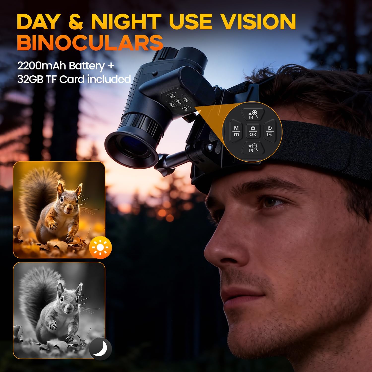 4K Night Vision Monocular for Adults – Infrared Digital Night Vision Device with Starlight Sensor, 7-Level IR Brightness, 8× Digital Zoom – for Hunting, Security, Wildlife & Outdoor Night Use - Image 4