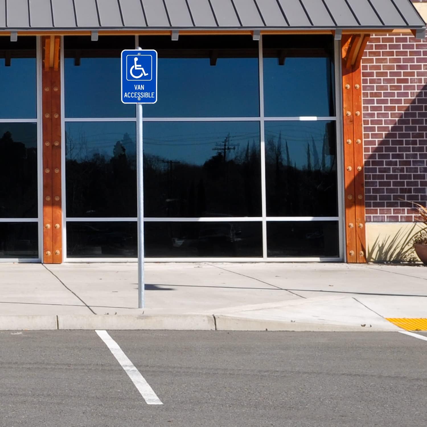 SmartSign - K-1533-EG-12x18-D2 "Van Accessible" Sign | 12" x 18" 3M Engineer Grade Reflective Aluminum