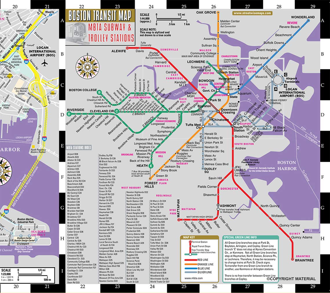 Streetwise Boston Map - Laminated City Center Street Map of Boston, Massachusetts (Michelin Streetwise Maps)      Map – Folded Map, August 12, 2018
