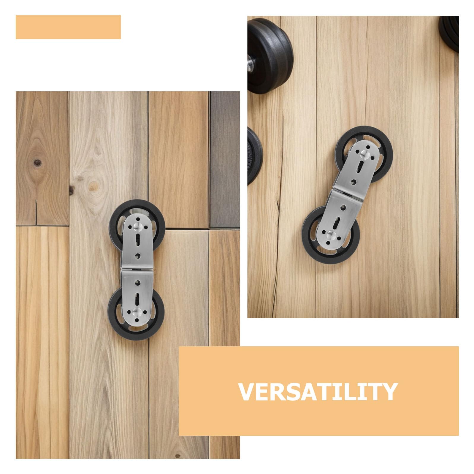 GARVALON Doppelrollensystem mit Geräuscharmen Lager 2 Stück aus Edelstahl und Kunststoff und Präzises Widerstandstraining für Fitnessgeräte im Fitnessstudio