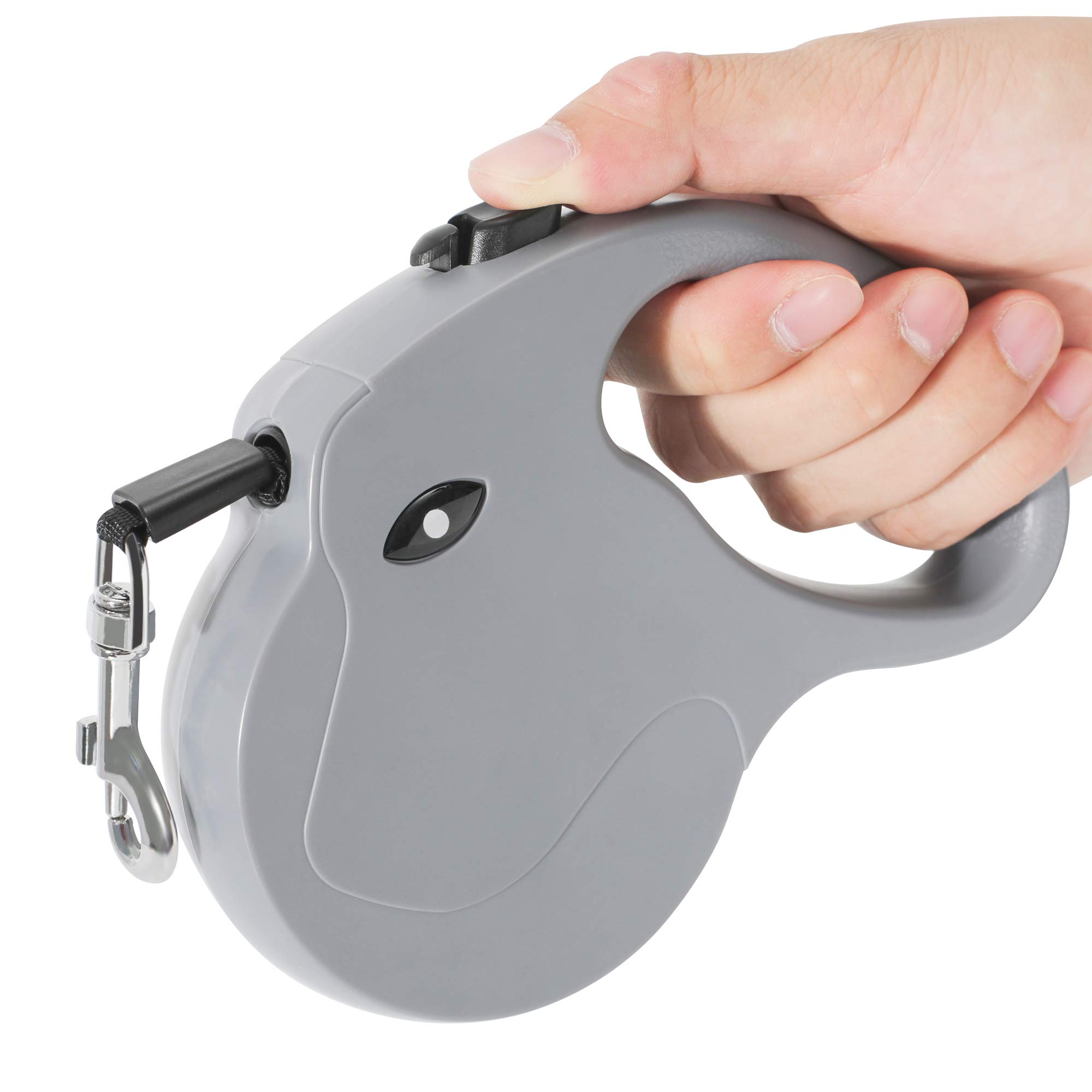 Retractable Dog Leash One-Button Brake & Release 16ft Pet Leash with Strong Nylon Tape for Small or Medium Dogs Up to 68lbs