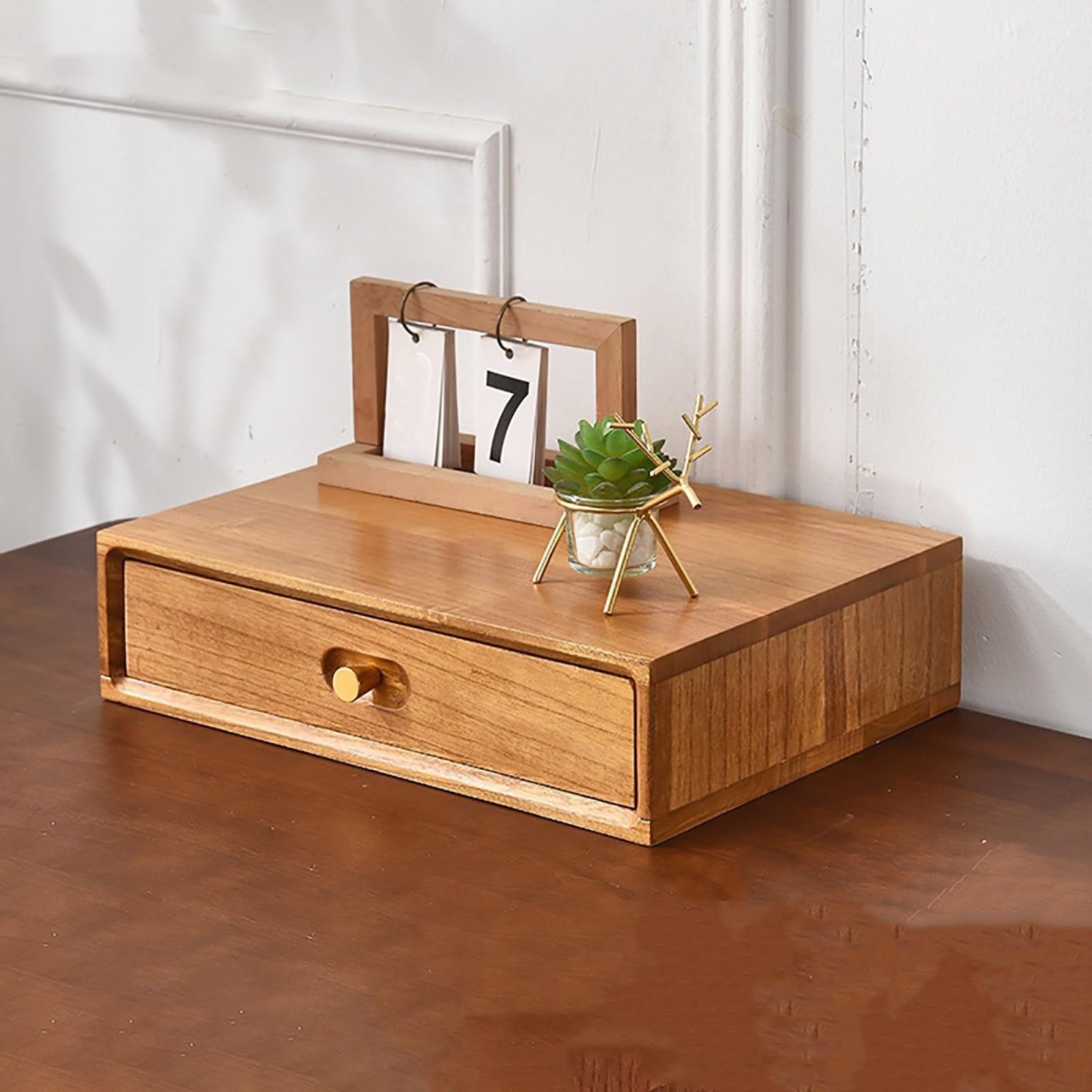 SnamicE Solid Wood Multi-Layer File Box-Desktop For Office & Study-Structure & High Load Capacity-Perfect For Efficient Workspace Management,