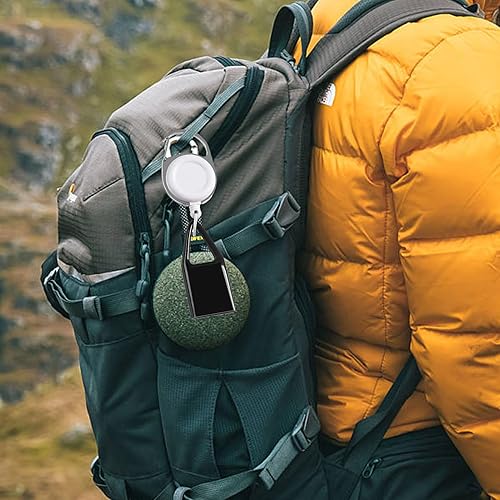 Miniatura 9 de Clip retráctil, soporte retráctil portátil llavero llavero para viajes, camping, senderismo, pesca, un solo clip