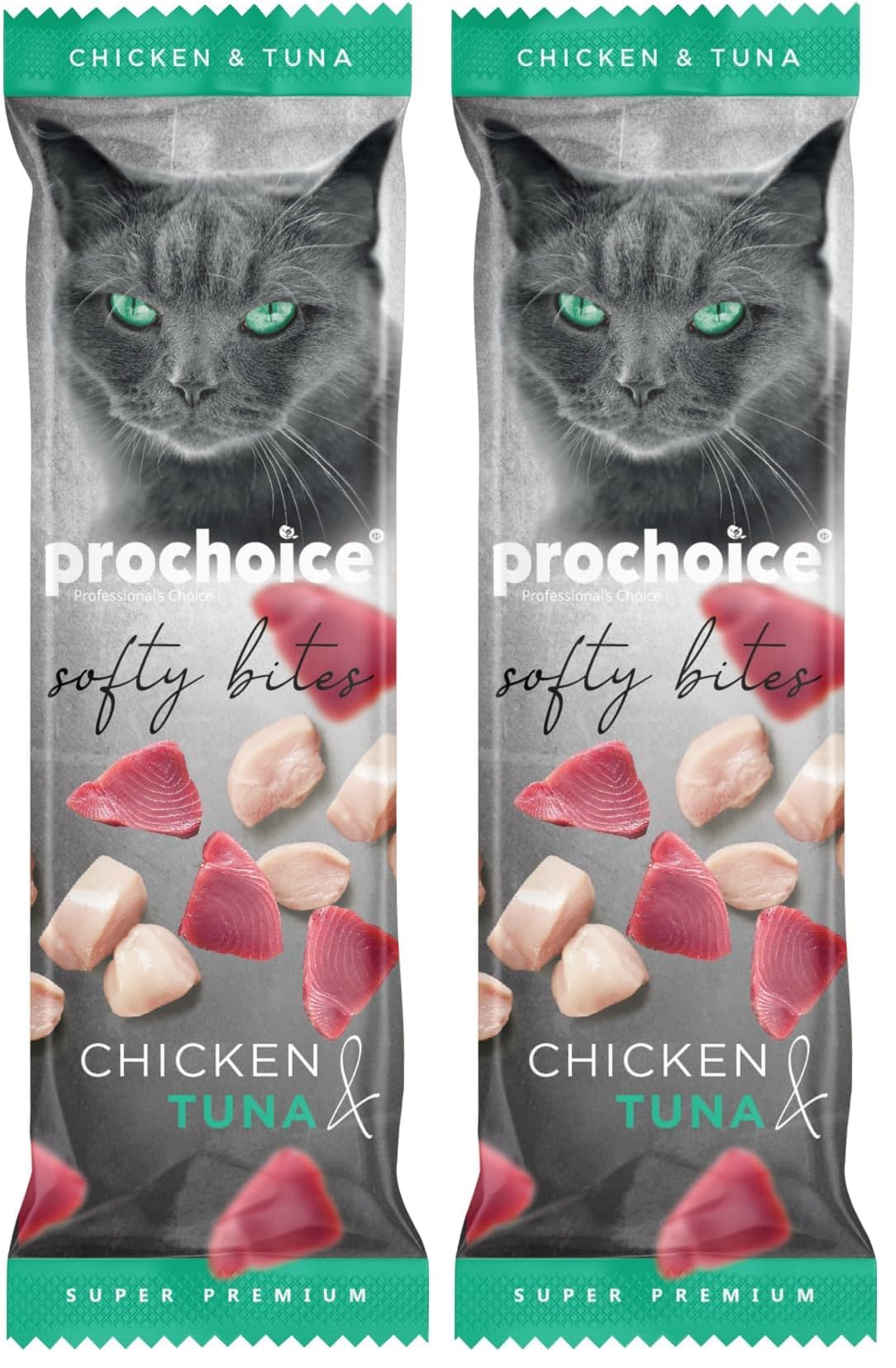 Prochoice Softy Bites Tavuk ve Ton Balıklı, Kediler için Yumuşak Atıştırmalık 10 gr x 24 adet (2 paketi)