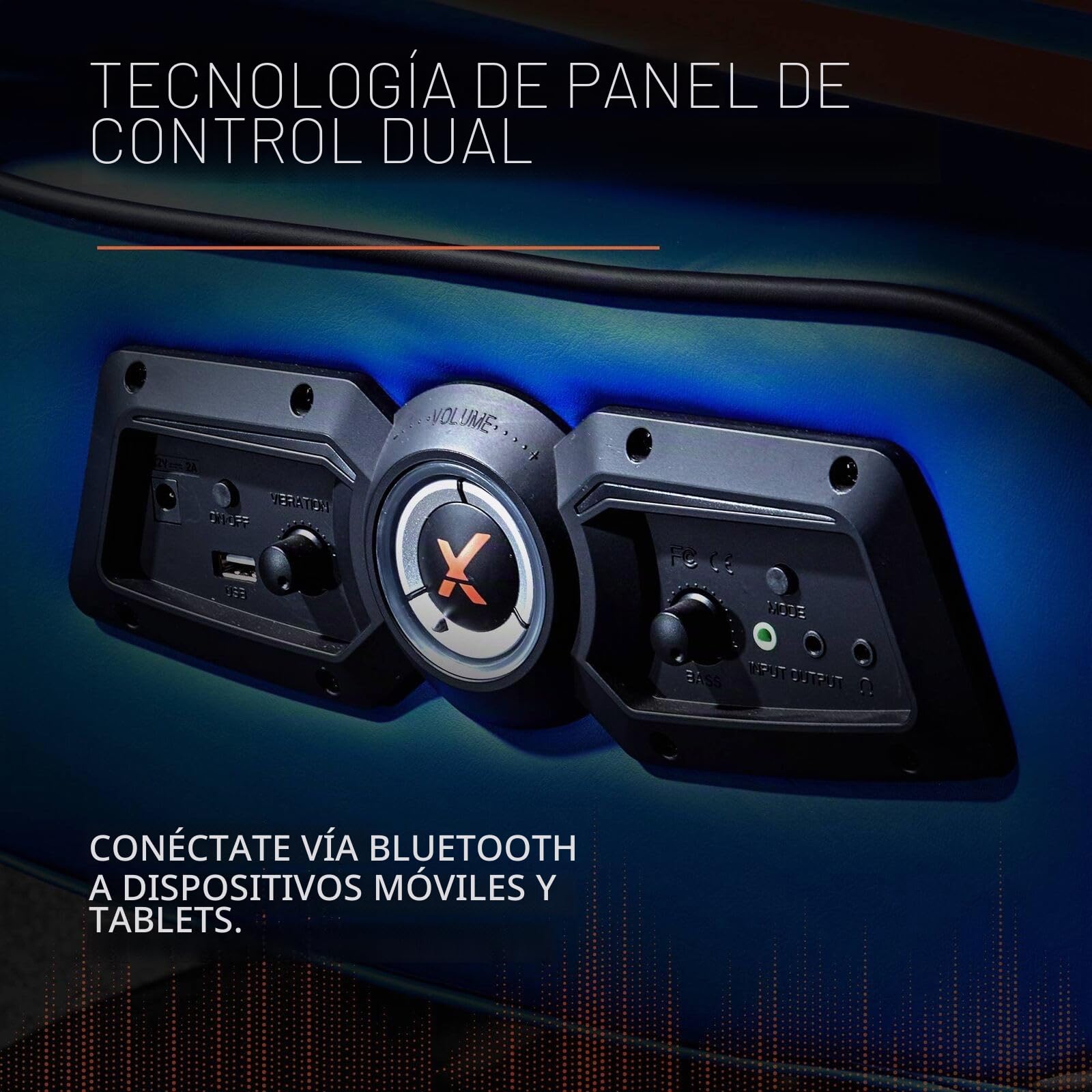 X-Rocker Silla oficial de Marvel Spider-Man, pedestal de audio plegable con altavoces Bluetooth, vibración reactiva, asiento de juego para niños y jóvenes, edición Elite