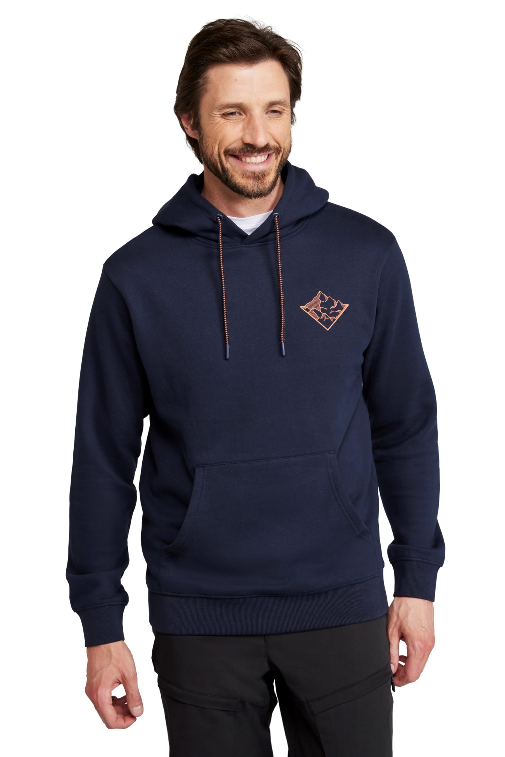 3 Peaks Mountain Mens Hoodie - Navy