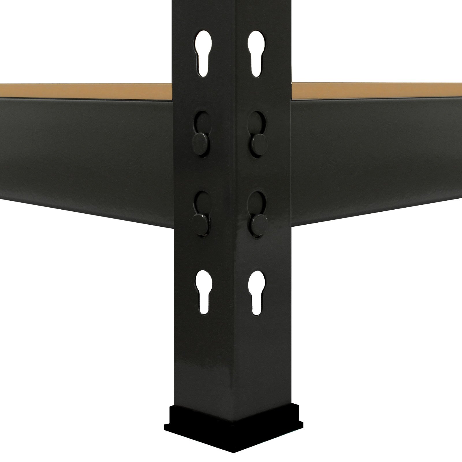 Monster Racking Q-Rax - Estantería resistente para garaje, taller, almacén, almacenamiento, 160 cm x 60 cm x 160 cm, color negro