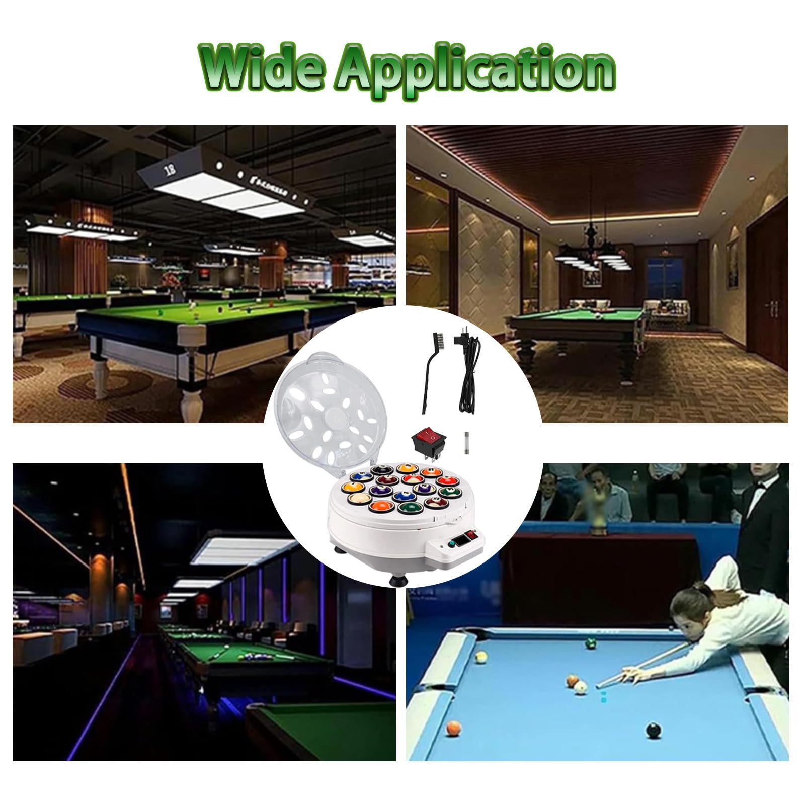 Maszyna do polerowania bilardów Snooker Ball Cleaner 16,22Billiard Ball Automatic Cleaning Elektroniczna maszyna czyszcząca do zestawów bilardowych Zestawy bilardowe 16balls