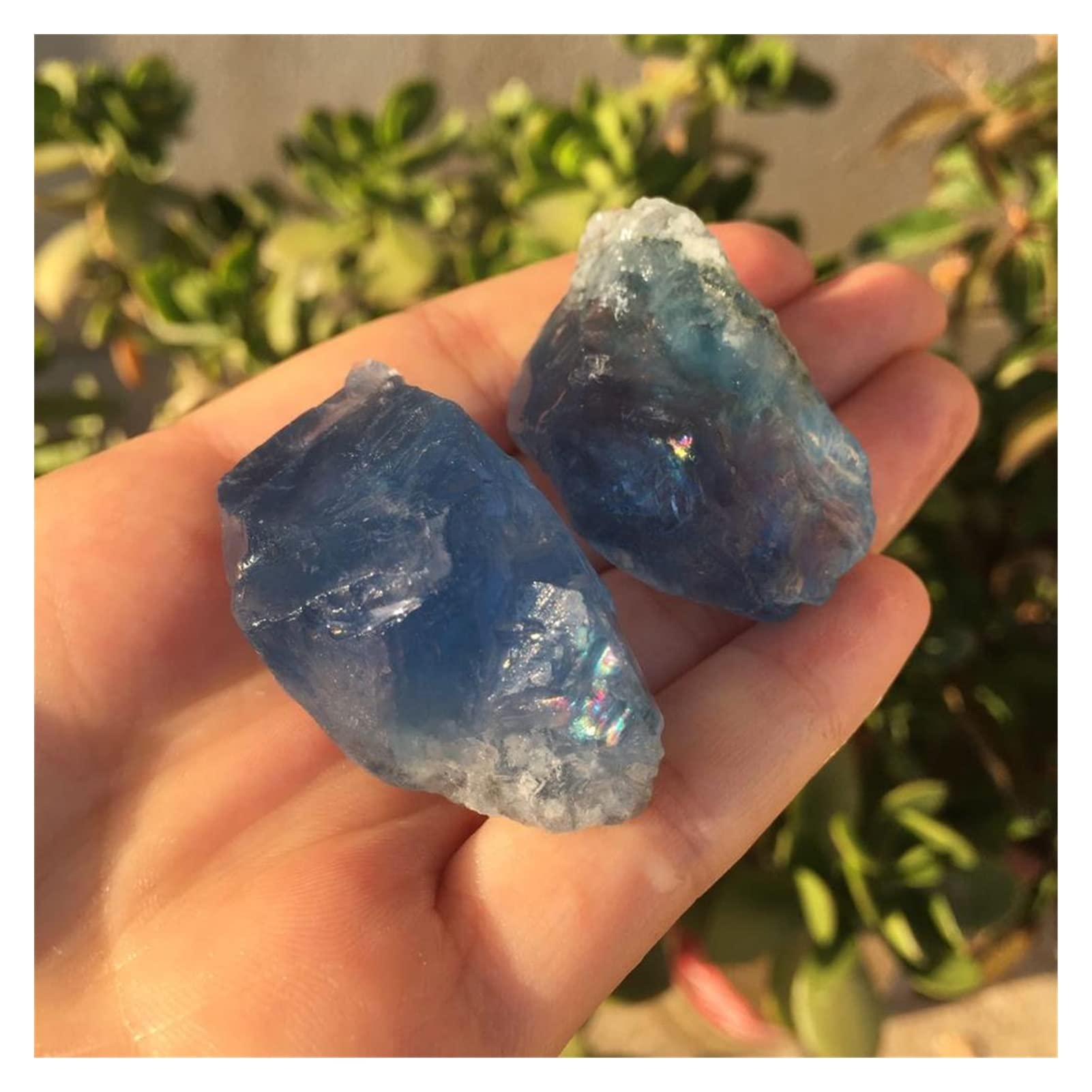 Bleu fluorite brute pierres naturelles pour créer un espace de méditation zen