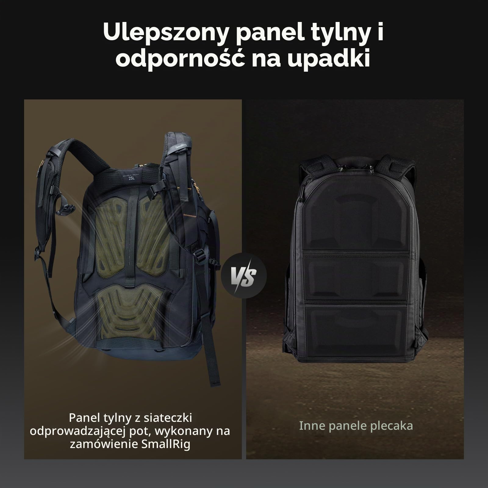 SMALLRIG Outra 25 profesjonalny plecak na aparat DSLR/bezlusterkowa torba
