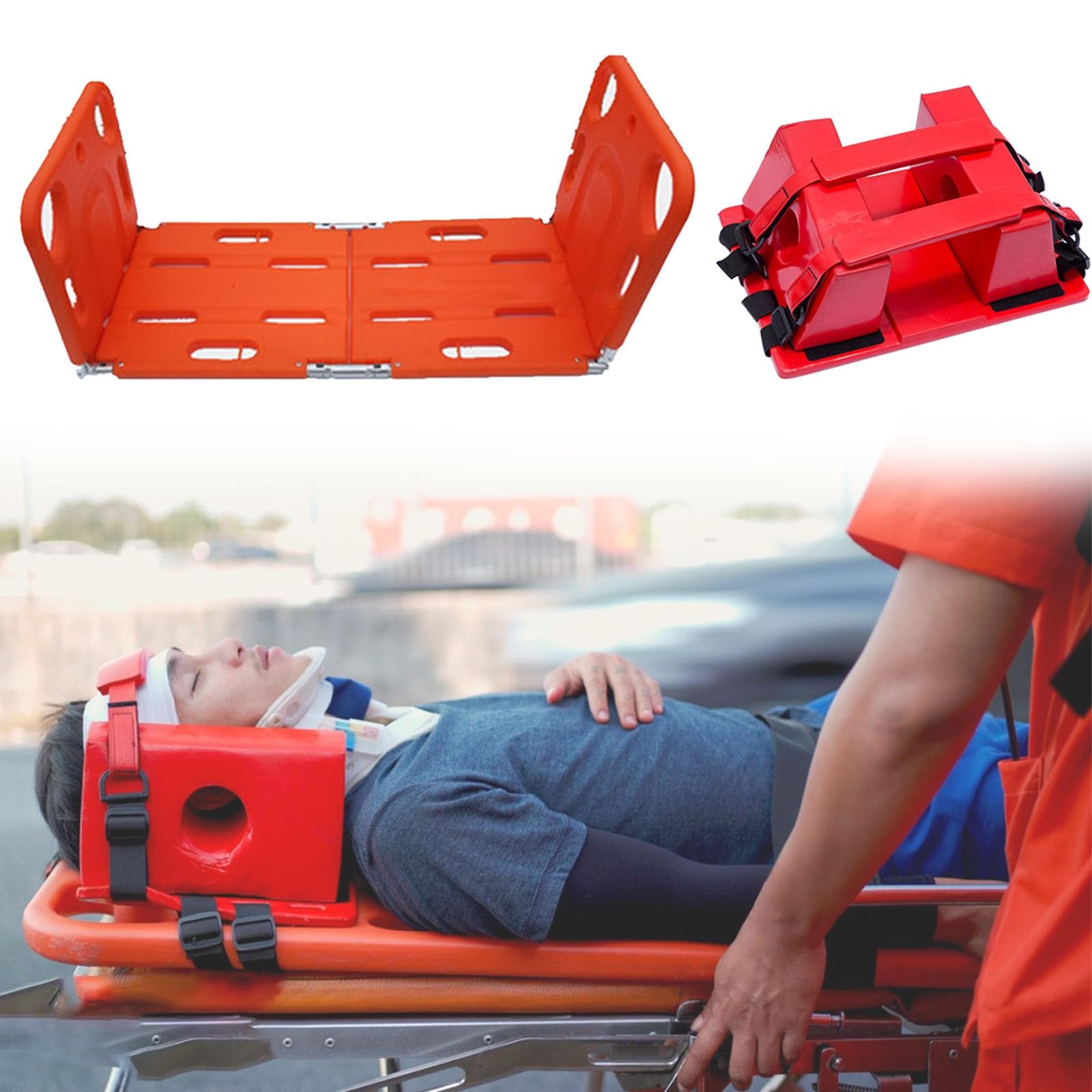 Civière EMS étanche pliable pour immobilisation et premiers secours d'urgence