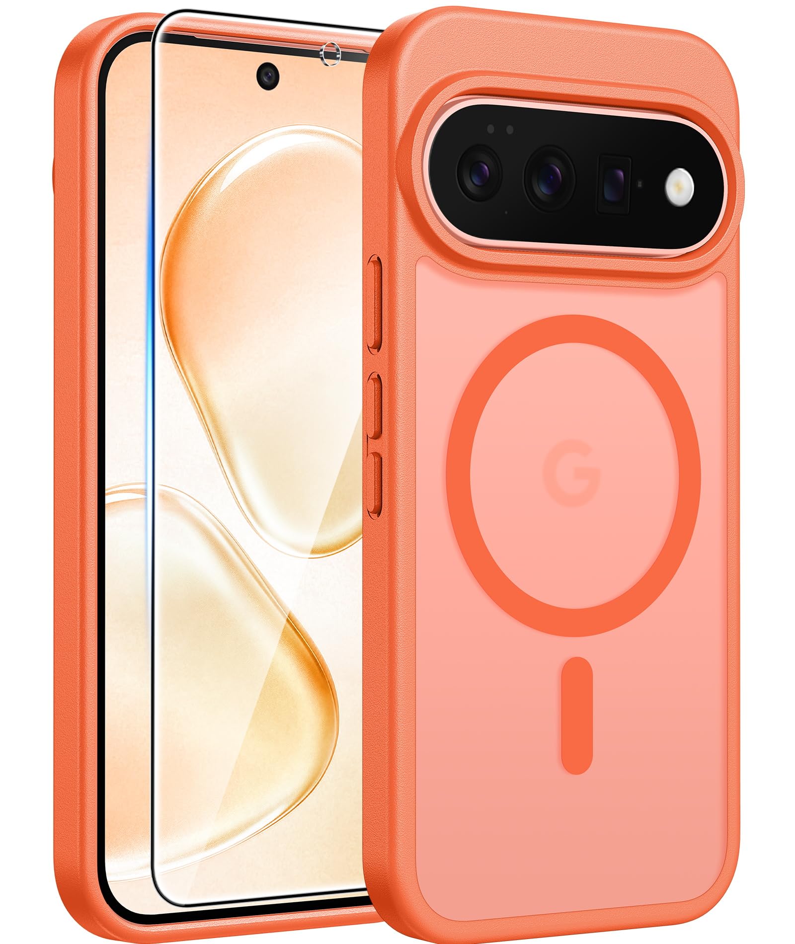 FNTCASE for Google Pixel 11 / Pixel 11 Pro Case Orange: Fit for MagSafe