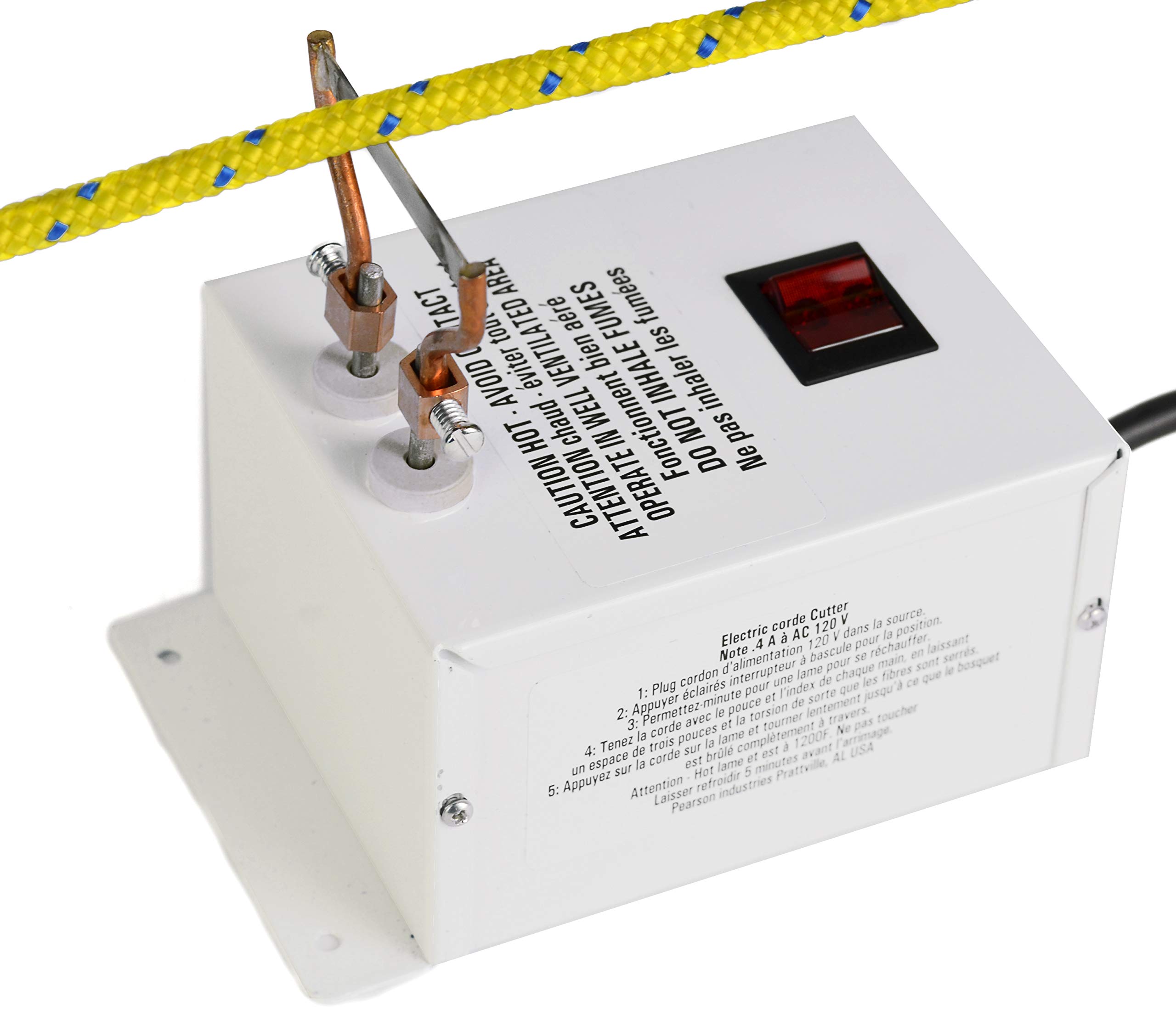 Electric Synthetic Electric Rope Cutter w/Hot Knife Fabric Cutter