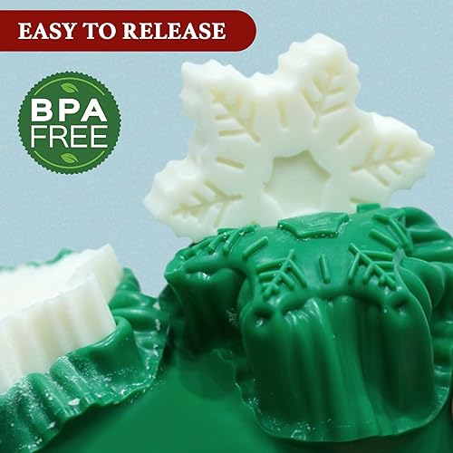 Miniatura 3 de HKNMTT Moldes de silicona para hornear de Navidad, 4 piezas de gran tamaño para pastel de jabón de Navidad, moldes de árbol 3D, copos de nieve, pan