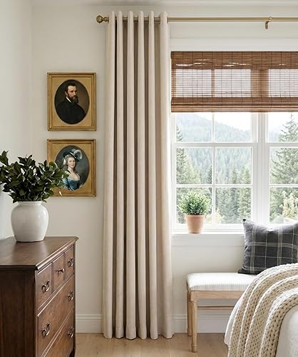 Miniatura 2 de Cortinas para puerta corrediza 100% Blackout Shield, cortinas extra anchas de 84 pulgadas de largo, cortinas con ojales para puerta de patio para