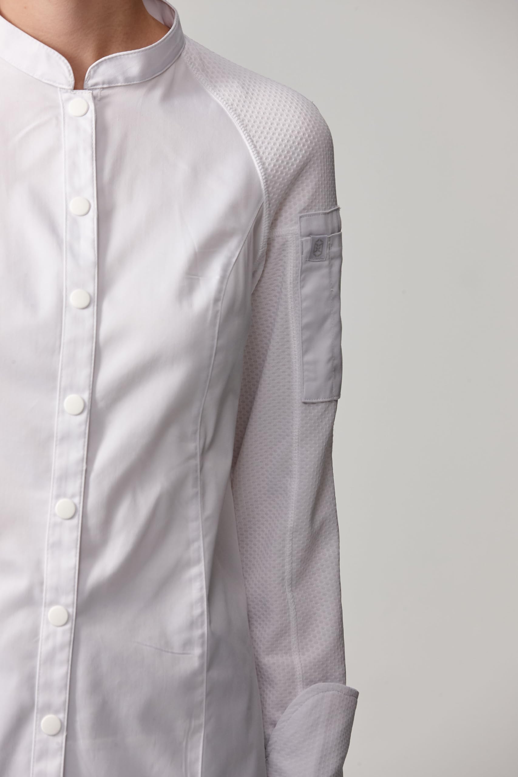 Giacca da Cuoco da Donna, Giacca da Cuoco Professionale Traspirante a Maniche Lunghe 29152W