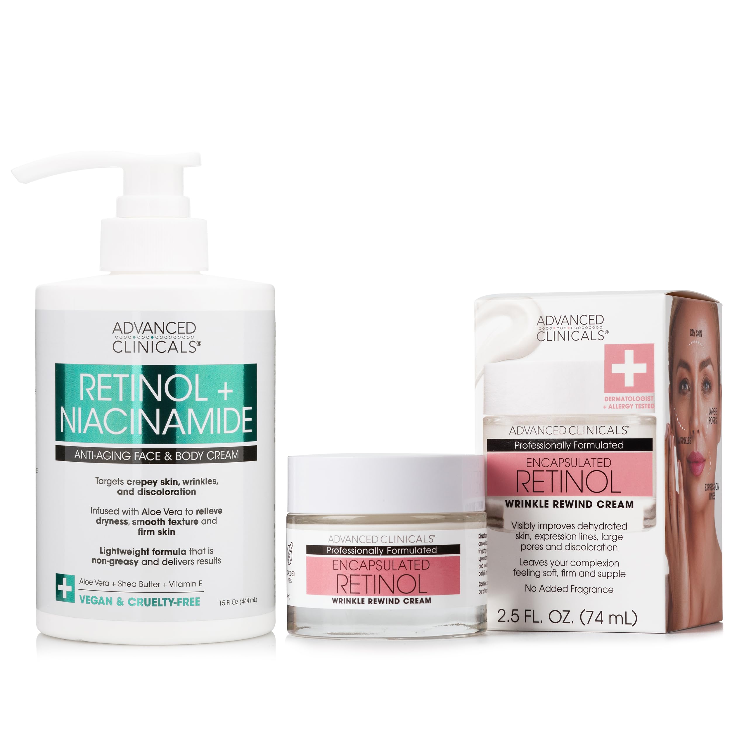 Amazon.com: Advanced Clinicals Retinol + Niacinamide Anti-Aging