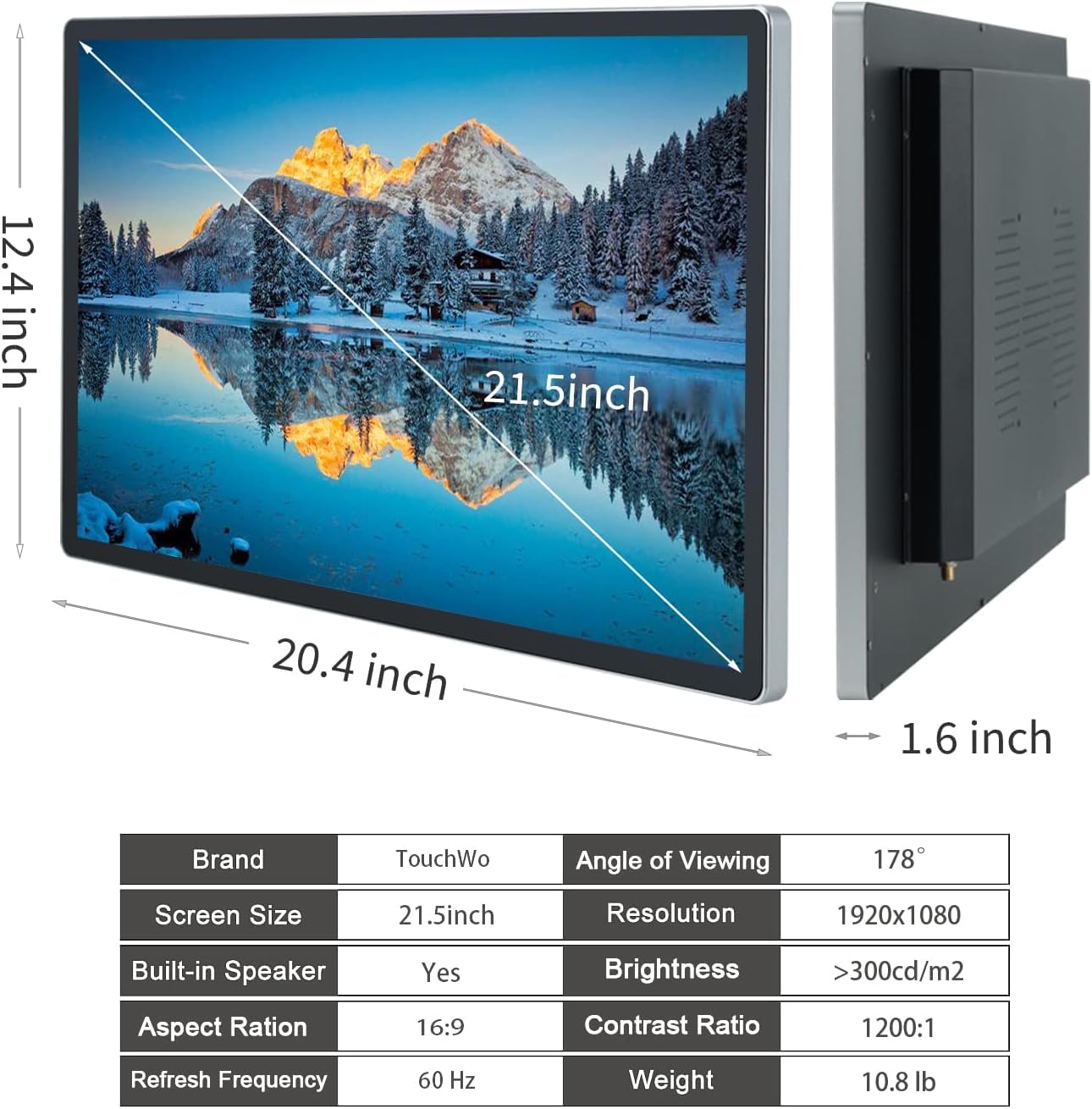 Amazon.com: TouchWo 21.5 inch Android 14 Touchscreen Monitor