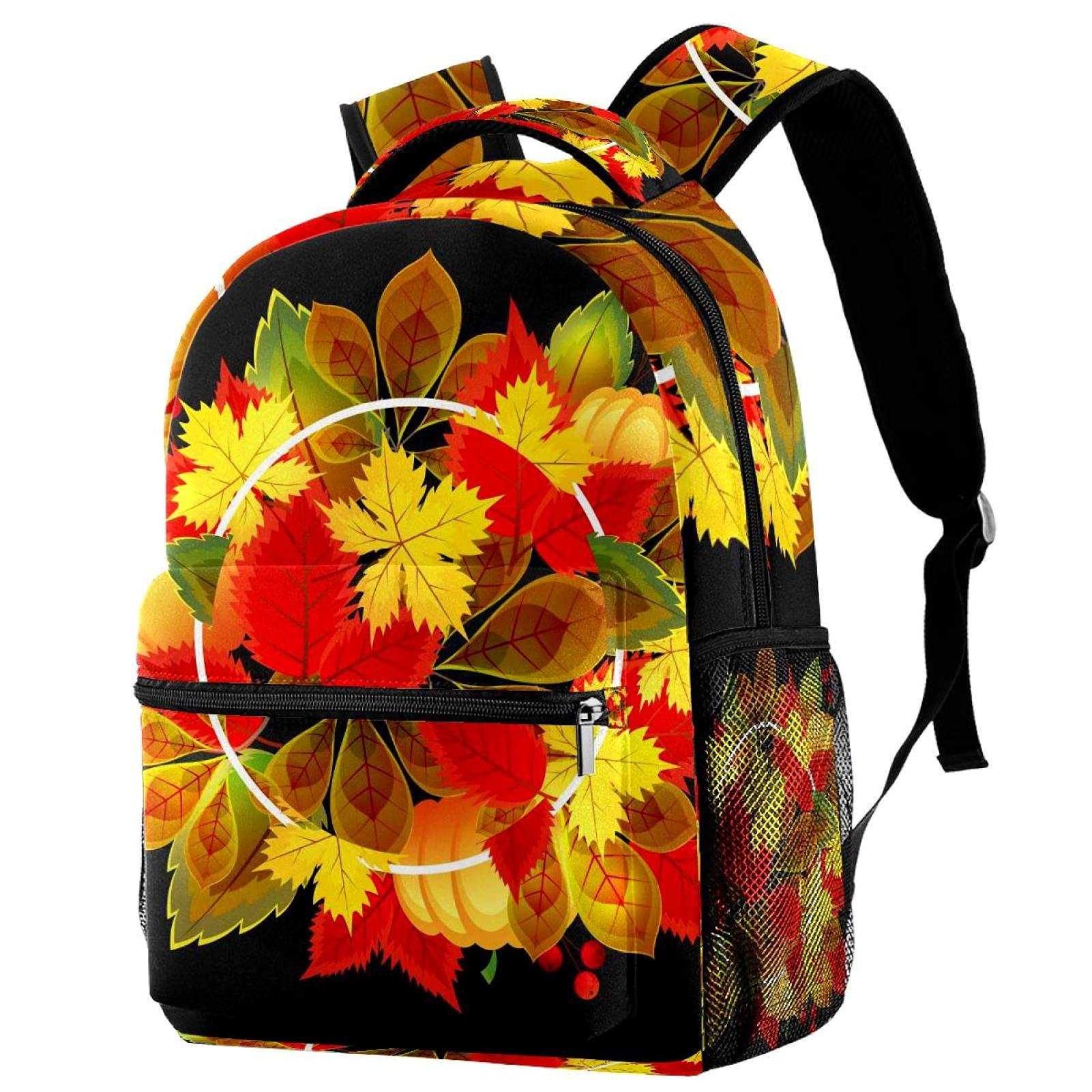 Sac à dos décontracté homme noir multicolore imprimé automne - 7