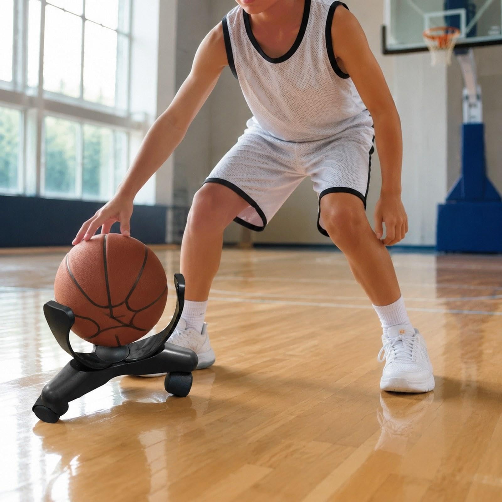 Dribbling Sliding Clamp Intensificazione Dribbling Attrezzatura Allenamento Basket Strumento Gestione Palla Potenziamento Agilità Mobilità Mat