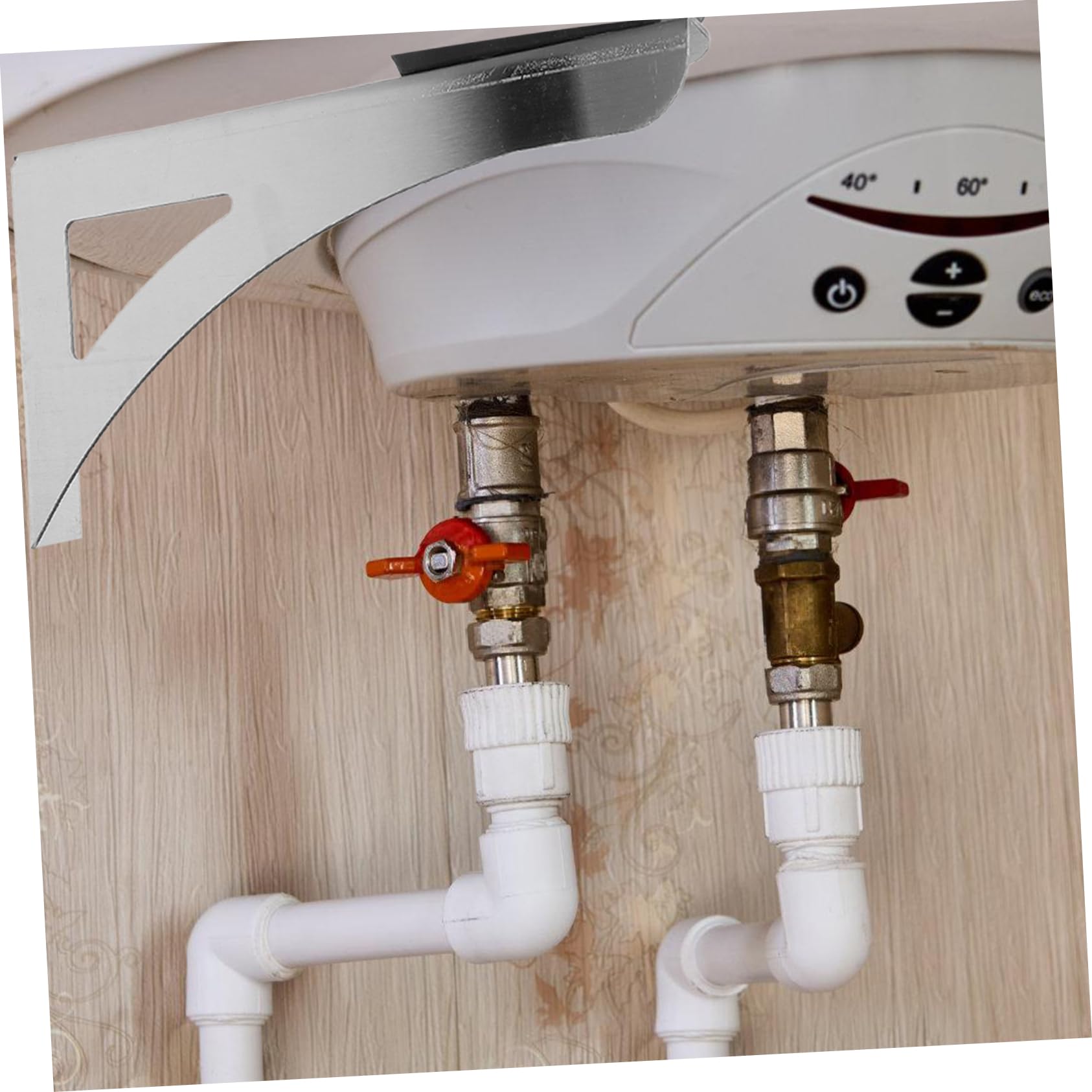 Veemoon Soporte Instalación de Calentador para Pared Agua Electrico Instantaneo, Acero Inoxidable Rápida, para Baños Pequeños