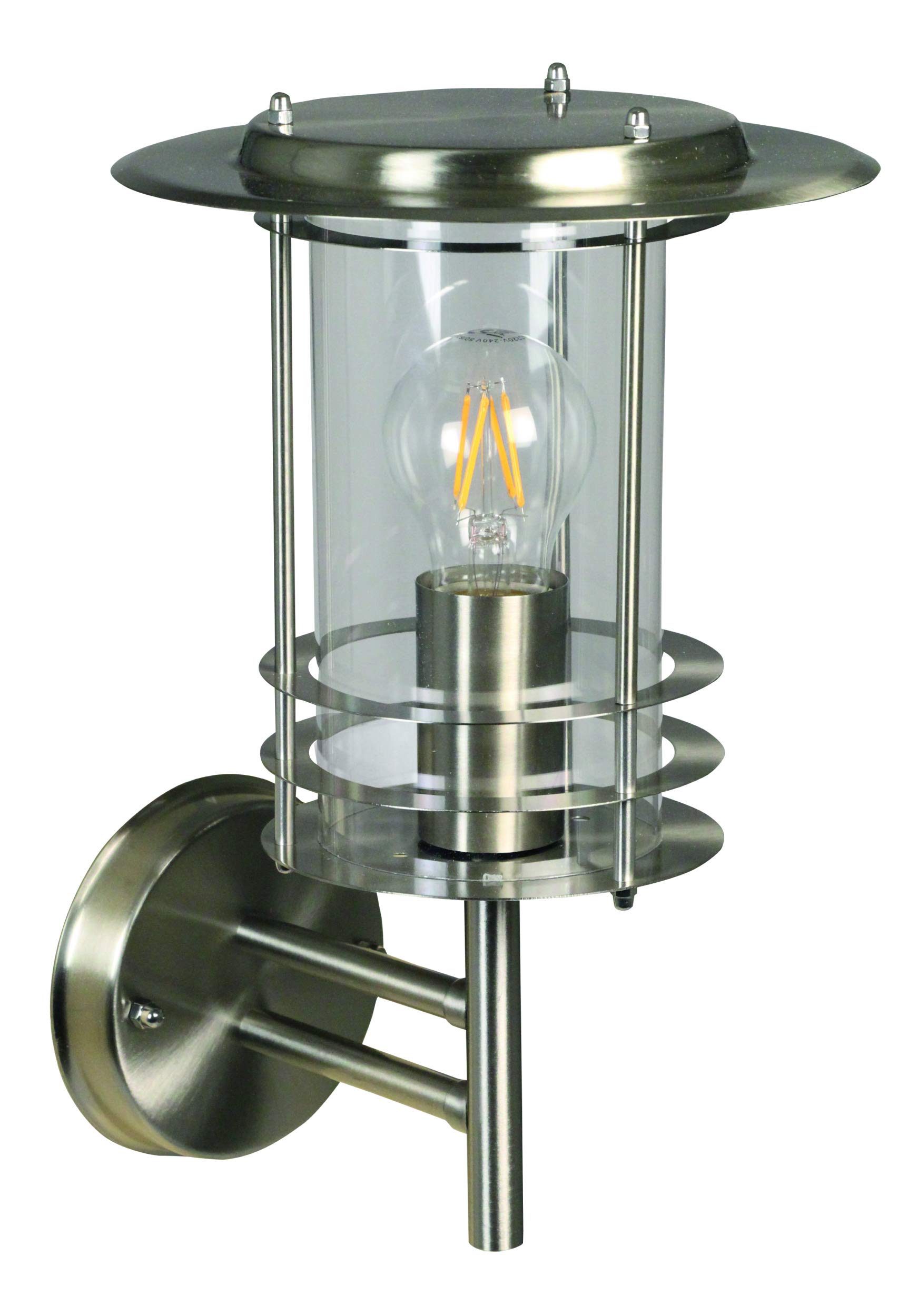 Luxform Lighting 230V Phoenix Wall Light in Stainless Steel