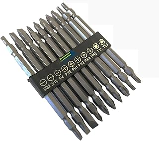 10-Piece Double Ended Screwdriver Bit Set (Star, Phillips and Flat Bits)