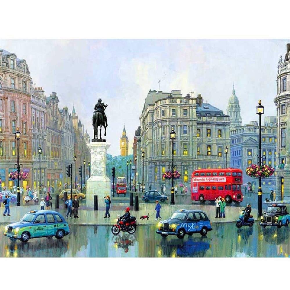 PPzoom Adult Wooden Puzzle 1500 Pieces City Street Scenery Art Paintings